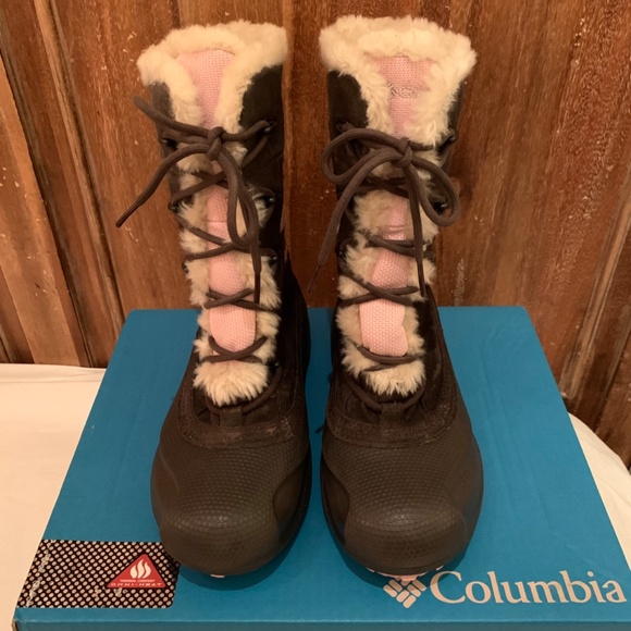 Columbia Youth Heather Canyon Snowboots Size 6 - Picture 7 of 16